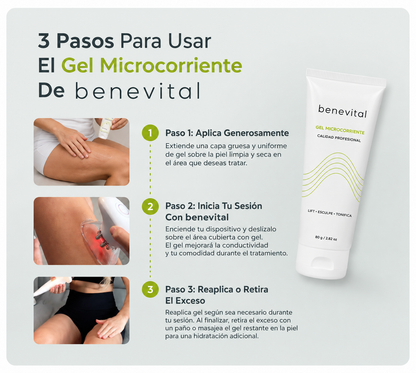 Benevital™ Gel de Microcorrente de Grau Profissional